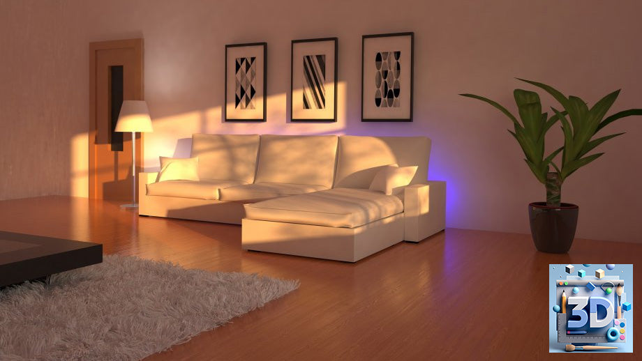 Living Room 3D Model