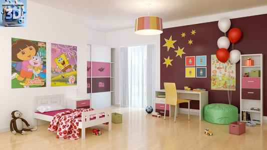 Kids Room Interior 3D Model