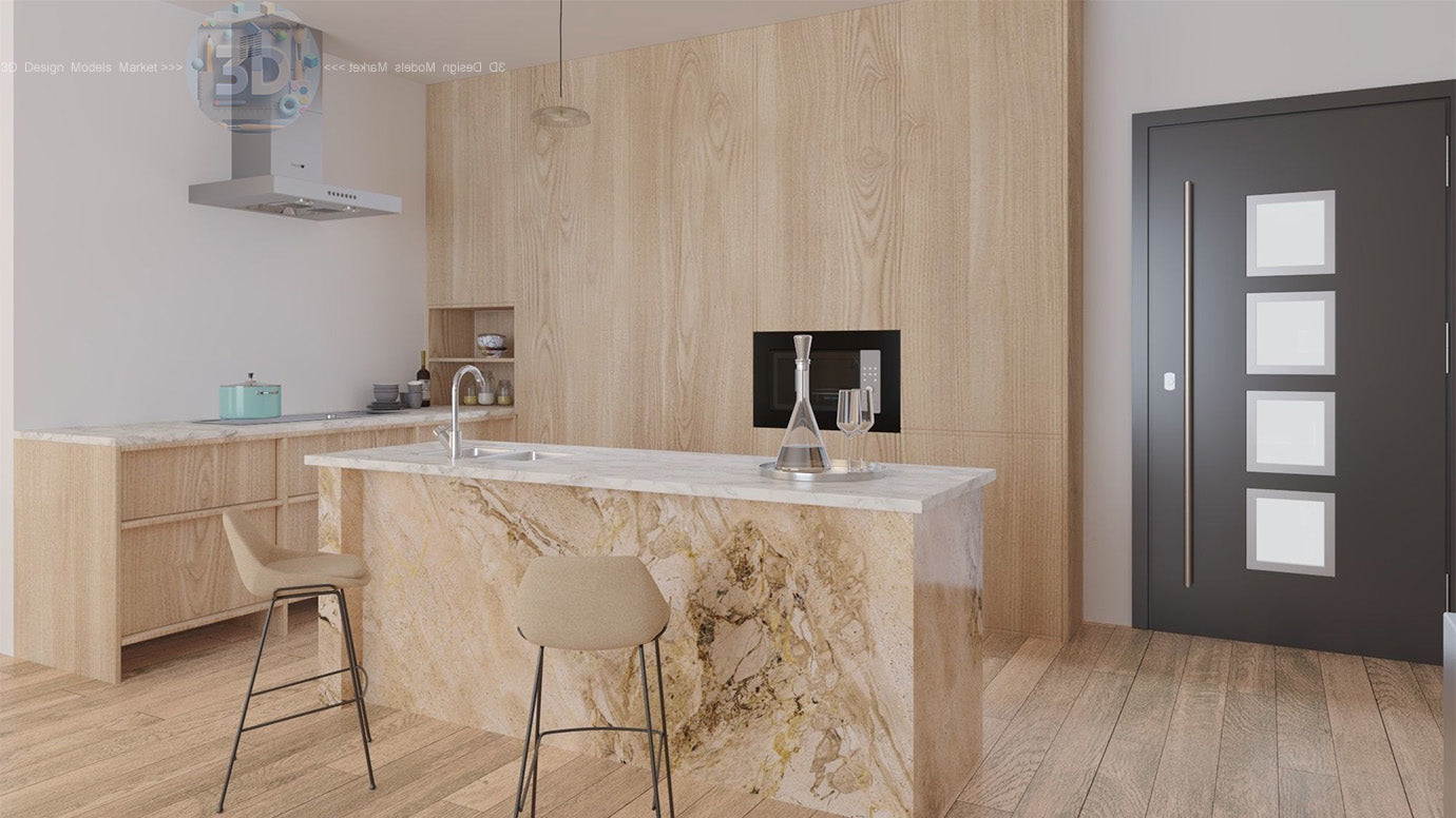 Chinese interior scene 3D model